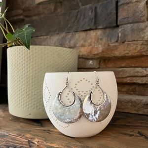 Silpada 925 Sterling Silver Half Moon Bay Earrings W1539 VINTAGE Set